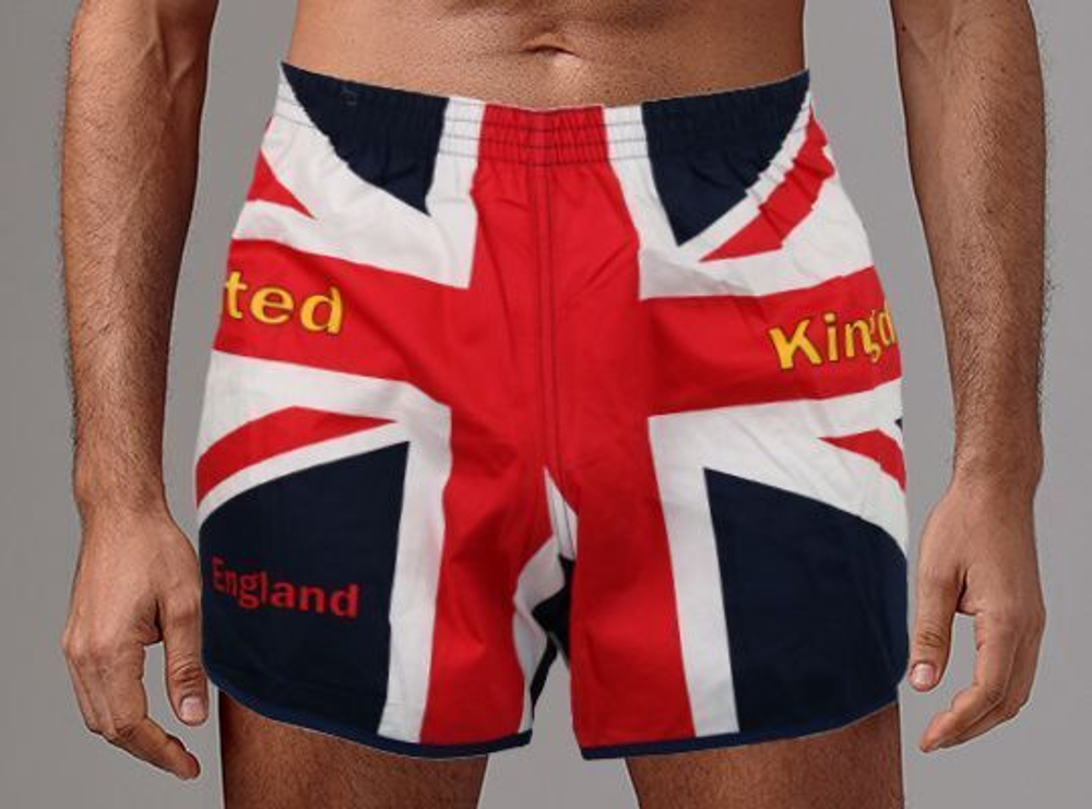 Мужские семейные трусы с принтом в виде британского флага (Размер: XL) (Цвет: разноцветный)