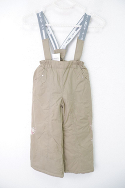 Брюки "Шалуны" бежевые утепленные на 4 года, новые