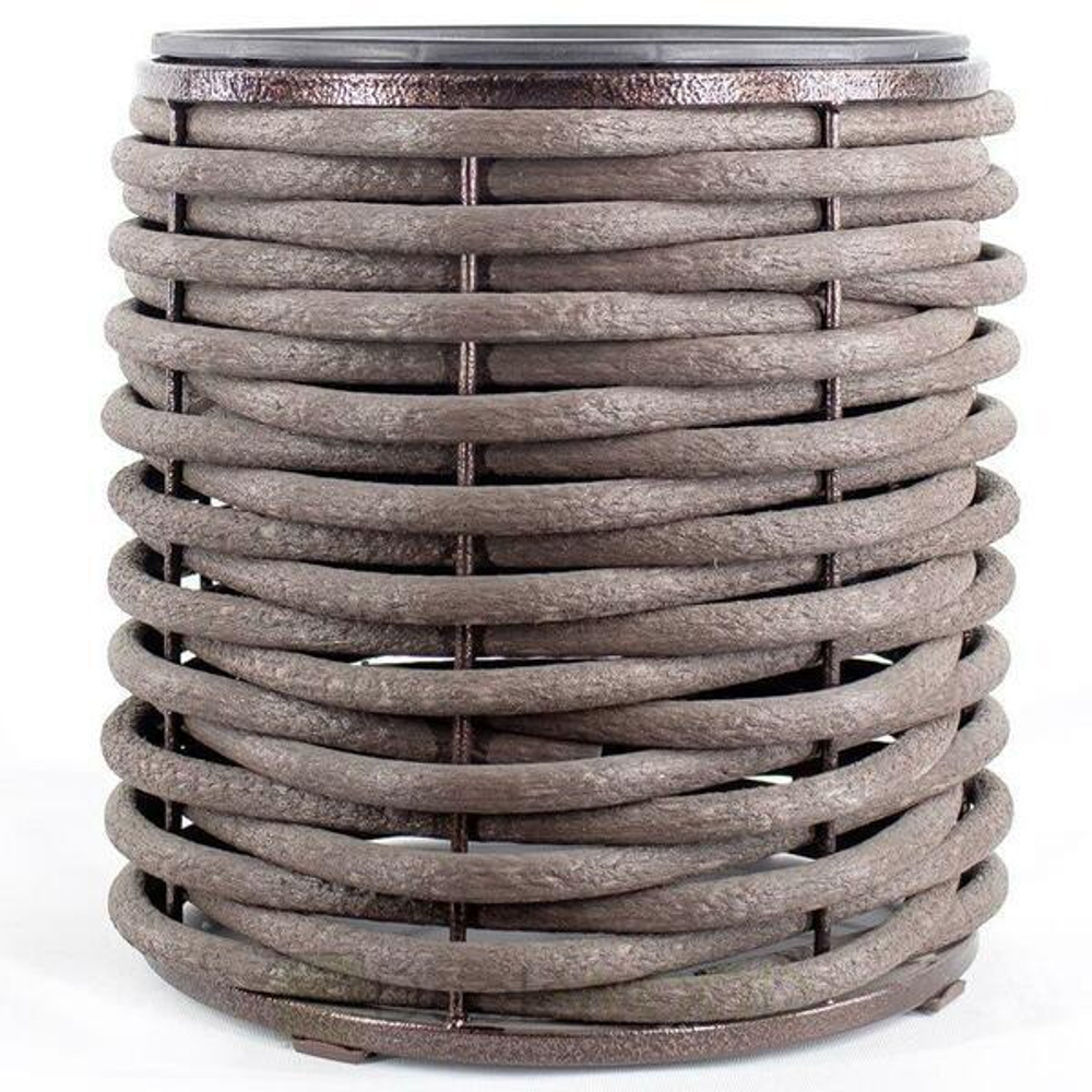 Вазон низкий 400мм Коричневый