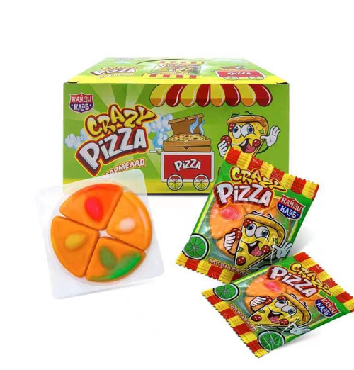 Мармелад "Crazy Pizza" 10гр*48шт*12 блоков.