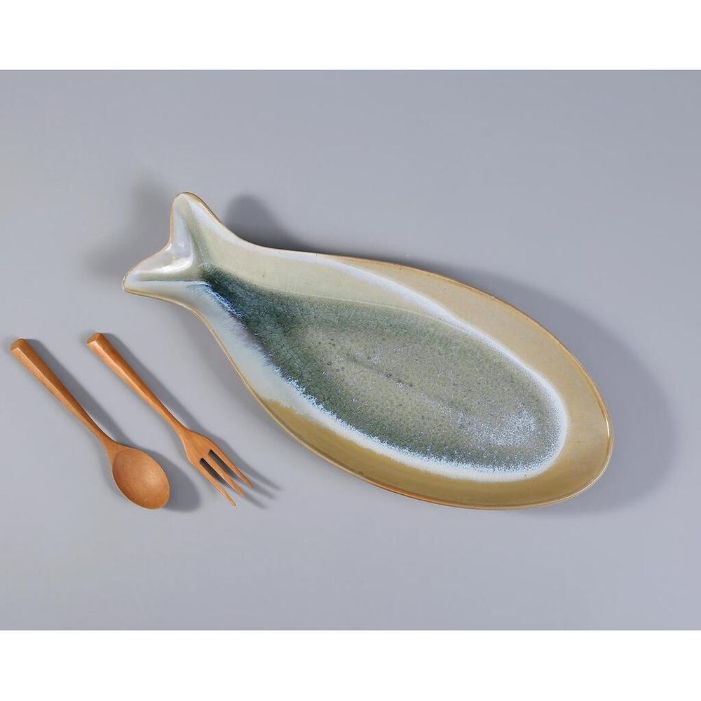 Блюдо овальное 41,5*18 см h3,5 см Fish Pearl Blue Frutti di Mare P.L. [1]