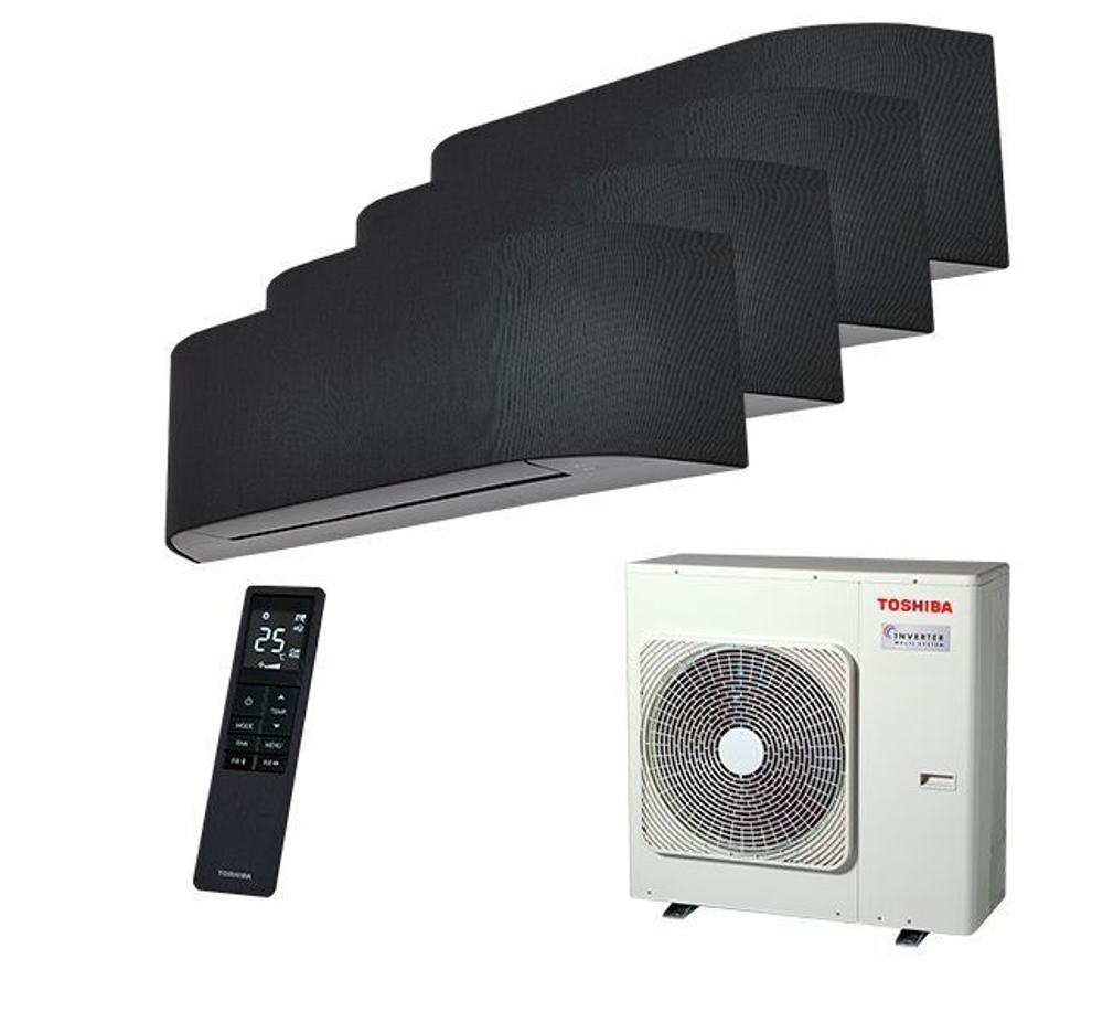 Мульти сплит-система Toshiba на 3 комнаты (25+25+25+25 кв.м.) HAORI