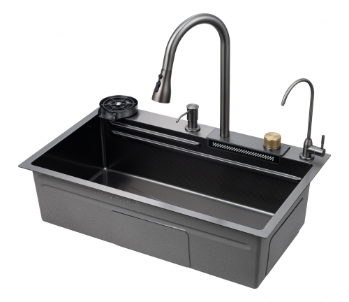 Мойка многофункциональная НЕРЖ (75х46мм) ГРАФИТ  САВОЛ