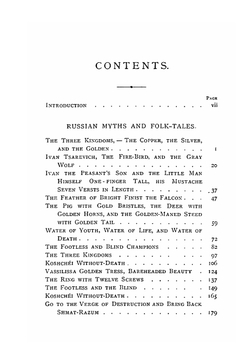 Myths and folk-tales of the Russians, western Slavs, and the Magyars | Curtin Jeremiah