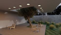 Уличный потолочный светодиодный светильник Maytoni   O431CL-L30B3K