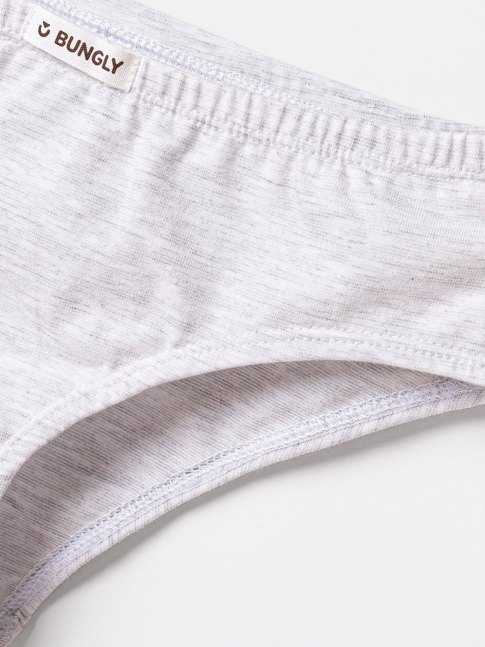 Трусы для девочек "Уголь/Серый меланж" 2 шт 7+