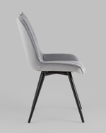 Стул вращающийся Робб велюр серый