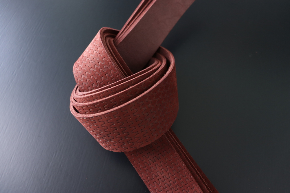 Ременная заготовка Шелк Бордо + Плита Плетение