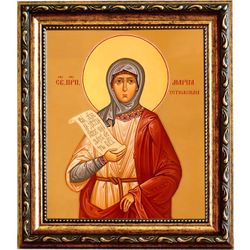 Мария Устюжская праведная. Икона на холсте.