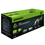Угловая шлифовальная машина акк. Greenworks GD24AG, 24V, б/щет, 125 мм, 10500 об/мин,1x8Ач,ЗУ,кор (3200207CUH)