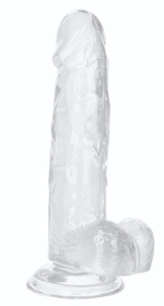 Прозрачный фаллоимитатор Size Queen 6 - 20,25 см. (Цвет: прозрачный)