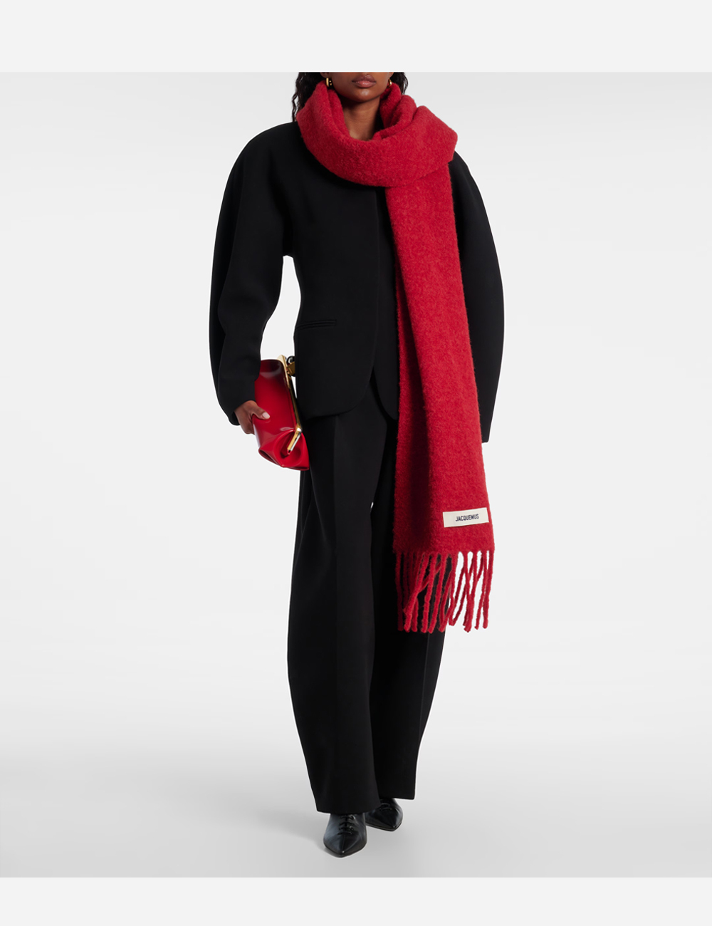 Шарф Jacquemus Mohair Scarf "Red"