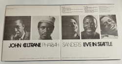 Винтажная виниловая пластинка LP John Coltrane Featuring Pharoah Sanders Live In Seattle (Japan 1972) (No Obi)