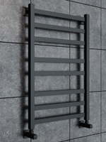 Полотенцесушитель водяной черный матовый Keerol LP8 800x500, вент. углов. 3/4"х1/2" г/ш (пара)