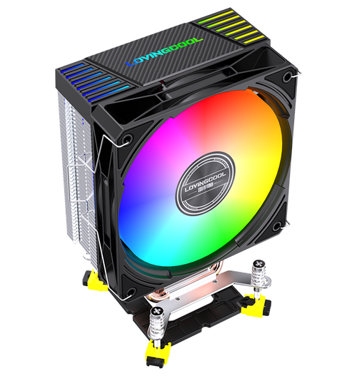 Кулер для CPU Lovingcool LC-P400B, 1х120мм, 4-pin, Al+Cu