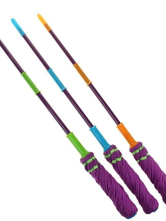 Швабра для мытья пола с отжимом Доляна, насадка из микрофибры, металлическая ручка 117 см, цвет МИКС