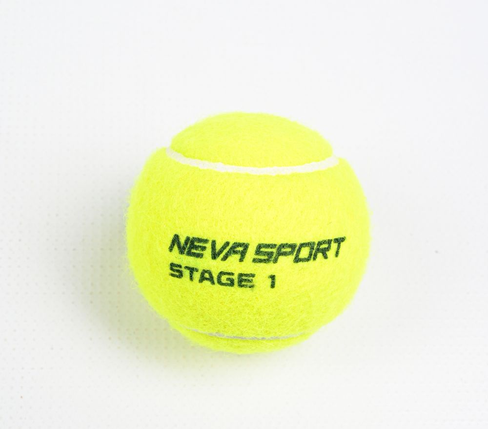 Детские теннисные мячи NEVA SPORT Green (36 мячей в пакете)