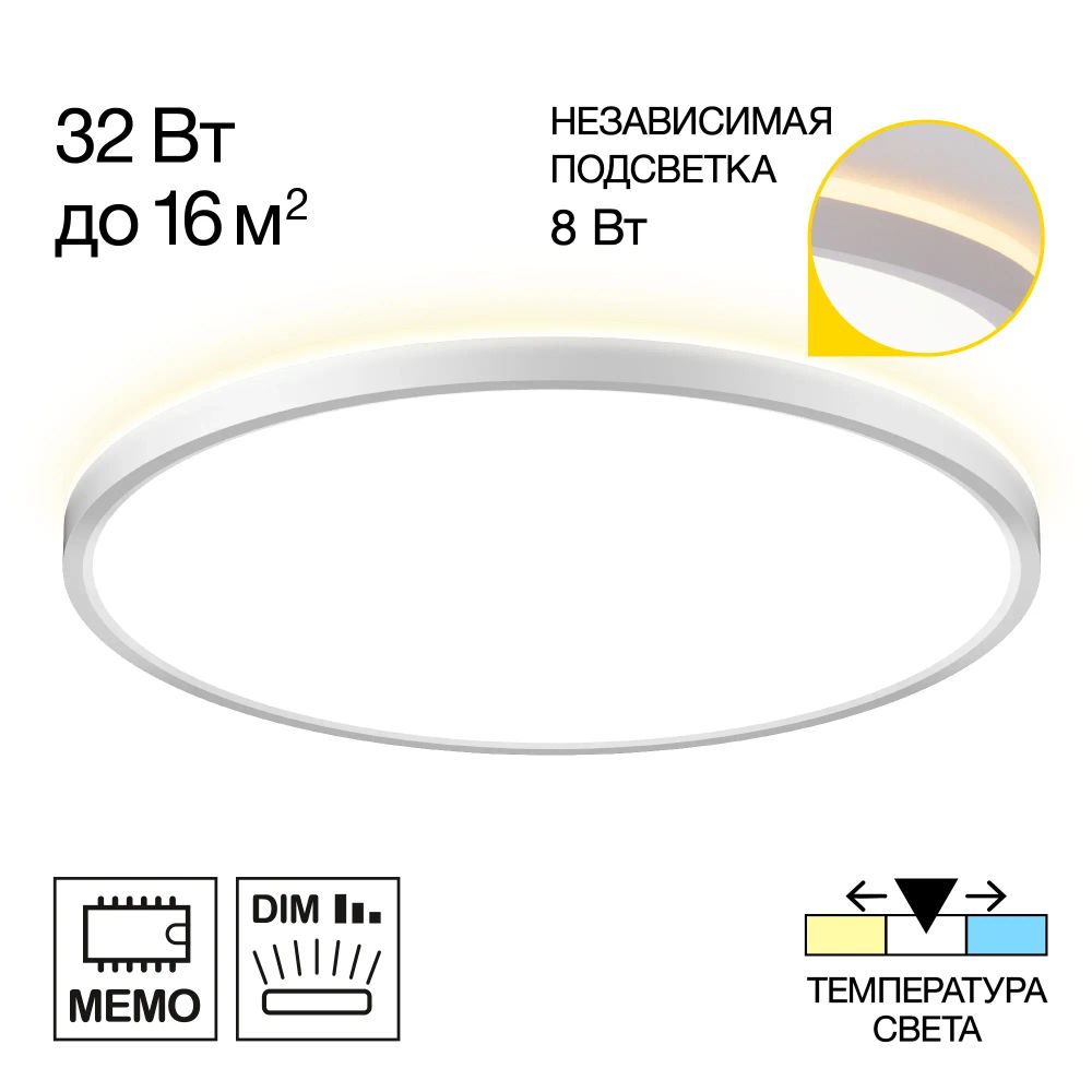 Citilux NORMA CL748400 LED Светильник с подсветкой Белый