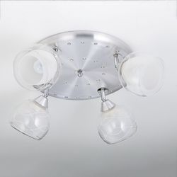 Citilux Самба CL158142 Люстра с поворотными плафонами Алюминий Хром