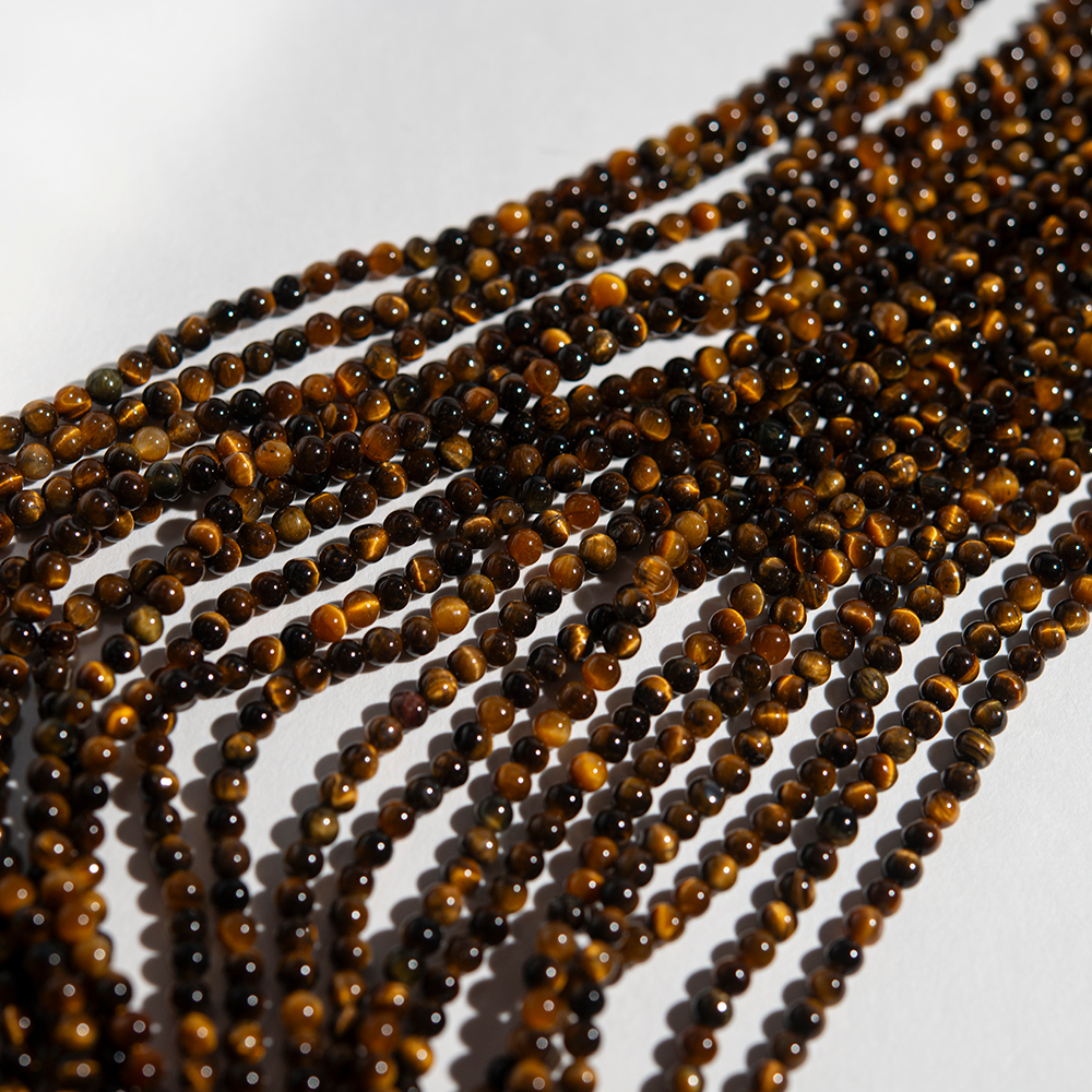 Тигровый глаз натуральный, 3 мм, шар