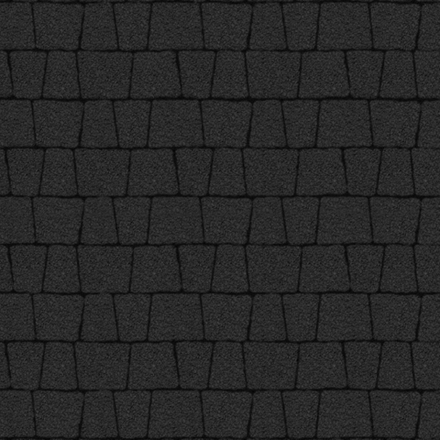 Тротуарная плитка АНТИК - Гранит Черный, комплект из 5 видов плит