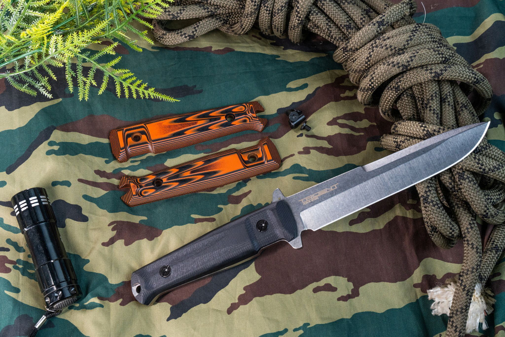 Накладки Tactical Echelon G10 Черно-Оранжевые