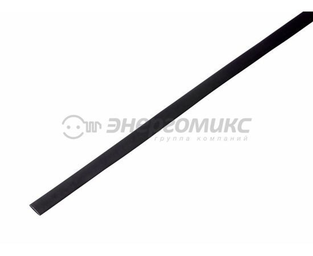 Rexant Термоусадочные трубки 20 - 5006 5.0 2.5 мм 1м термоусадка черная уп. 50 шт