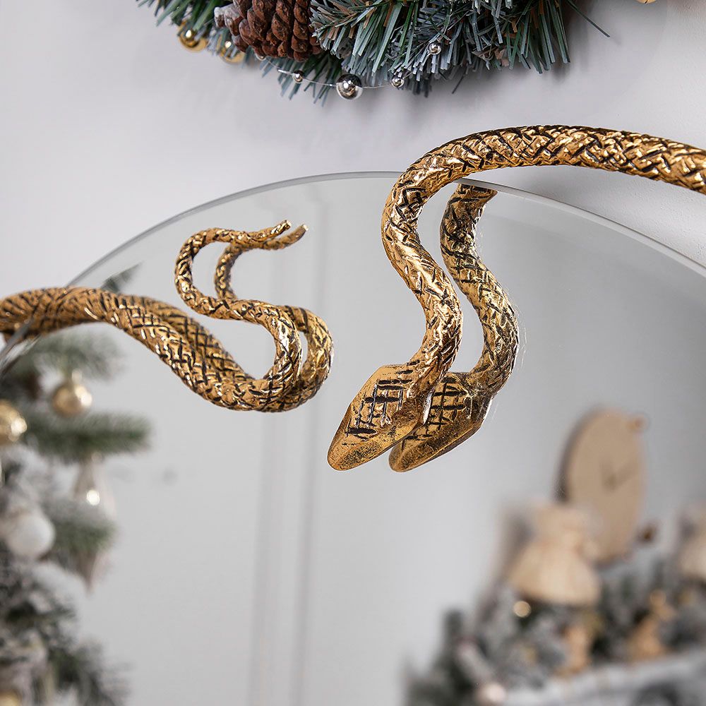 Зеркало настенное Змея Серпентис Амбер