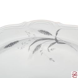 Блюдо овальное 33 см Repast Серебряные колосья