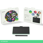 Графический планшет Wacom Intuos S Bluetooth Pistachio (CTL-4100WLE-N)