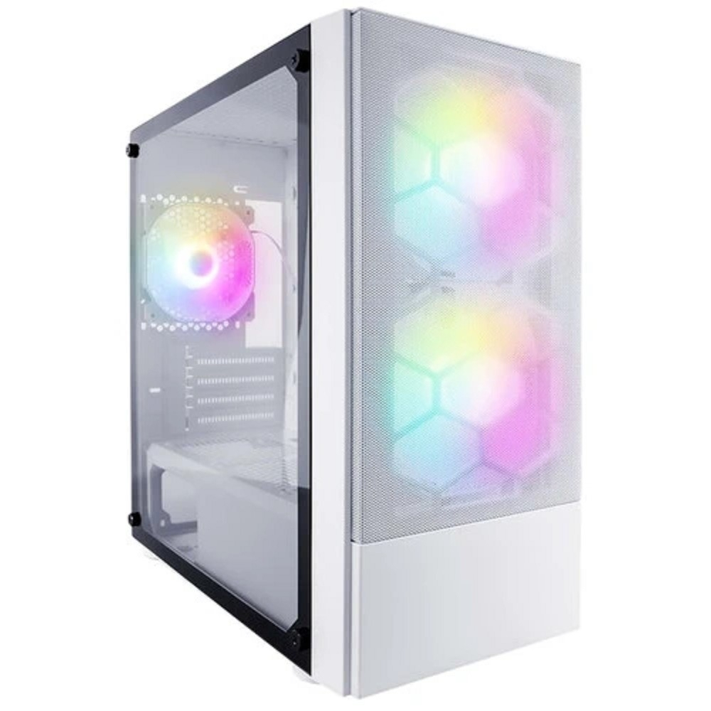 Корпус для компьютера 1STPLAYER Корпус FIREBASE X4-M White / mATX, TG / 1x120mm & 2x140mm LED fans inc. / X4-M-WH-2F1P-W-1F1-W