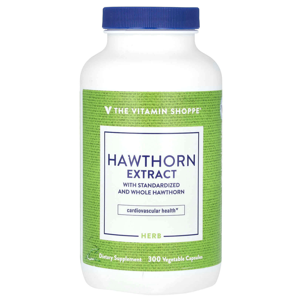 The Vitamin Shoppe, экстракт боярышника, 300 вегетарианских капсул