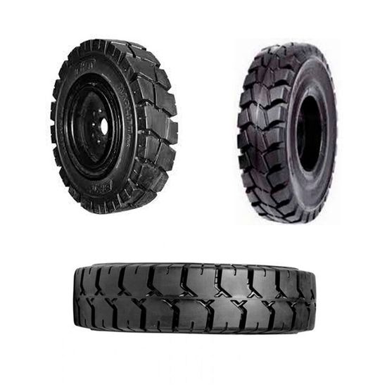 Цельнолитые массивные шины для вилочных погрузчиков