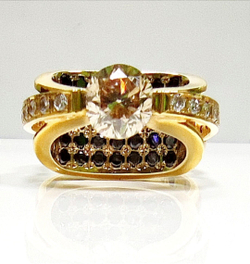 Кольцо Эстерелла золото 750, бриллианты