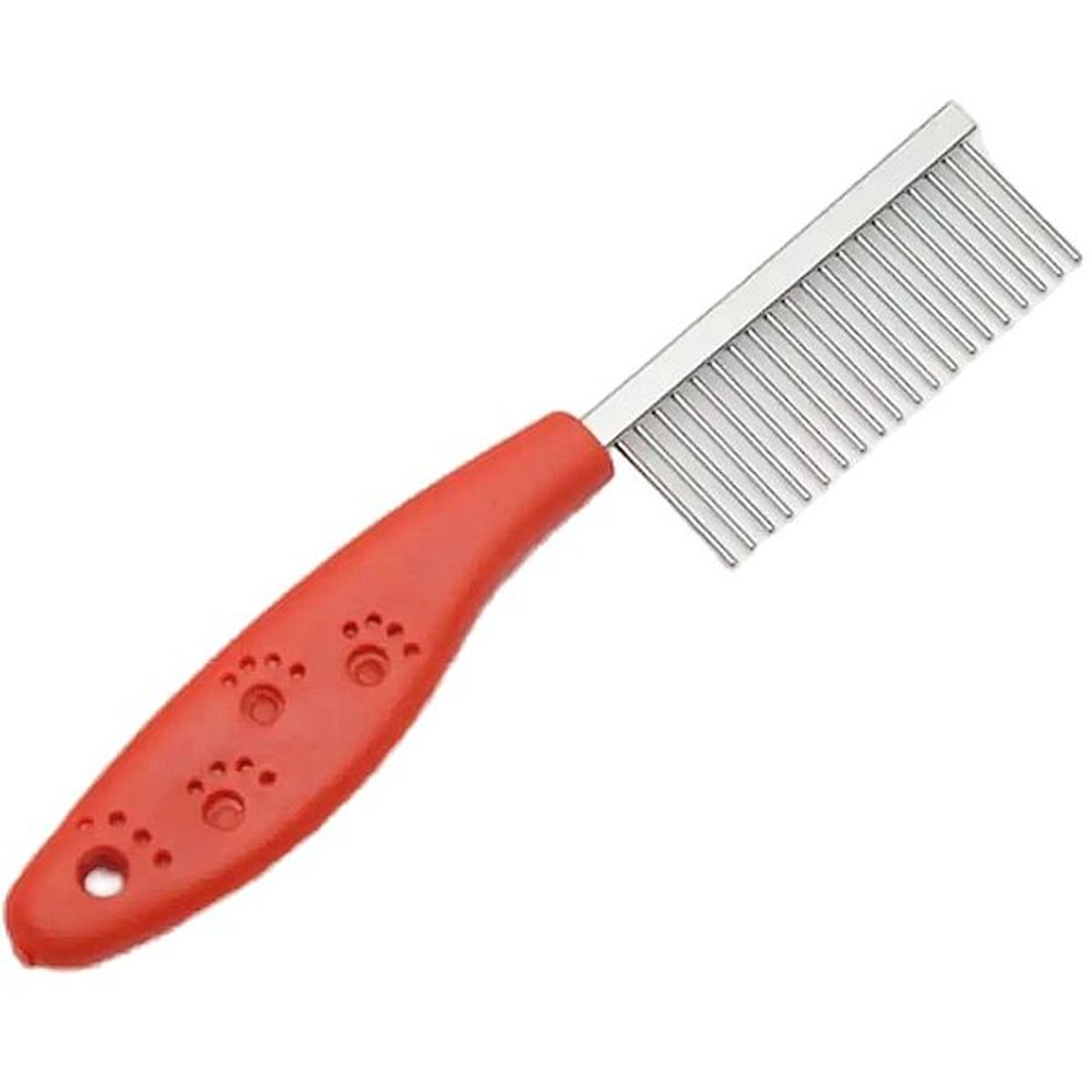 Расческа для домашних животных "Чистый котик", пластик/металл, 18,5см L9640 Расческа для домашних животных "Чистый котик", пластик/металл, 18,5см L9640