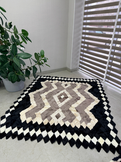 Покрывало меховое ковер из шкуры овчины