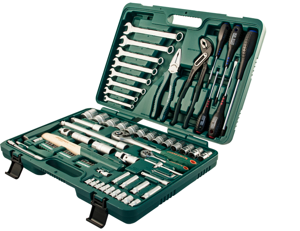 S04H52477S Набор инструмента универсальный 1/4", 1/2"DR, 77 предметов