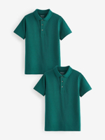 Поло для мальчика Next N20-081, 2 шт., Темно-зеленый