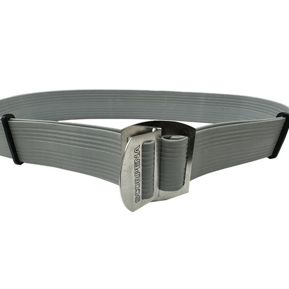 Ремень Scorpena V быстроразъемная металлическая пряжка серый