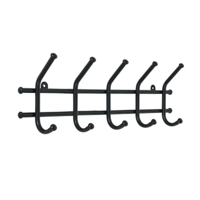 Вешалка настенная "Норма 5" 5 крючков черный