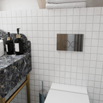 Клавиша смыва для инсталляции Milacio Standart MCU.202 две кнопки, механическое, хром