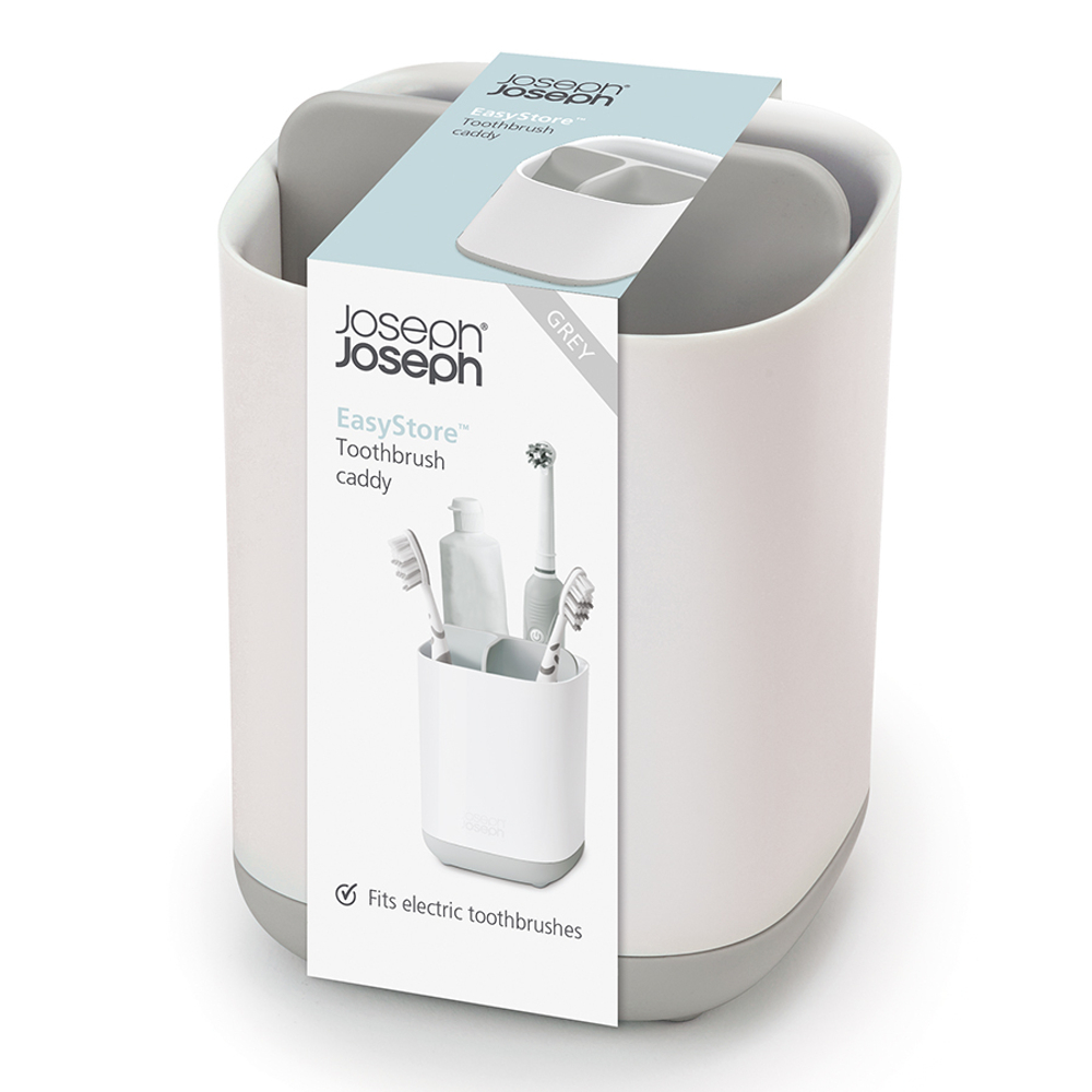 Органайзер для зубных щеток EasyStore белый-серый Joseph Joseph