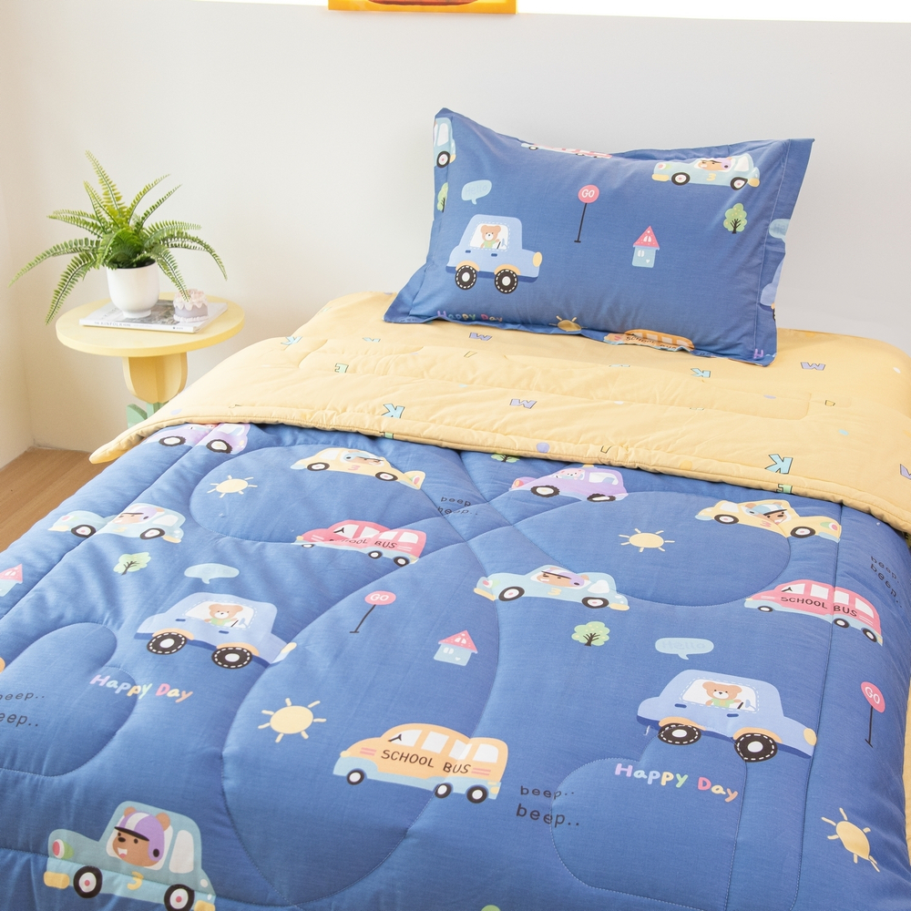 Постельное белье детское 160x80 Young на резинке, комплект с одеялом 100% хлопок OBKR023