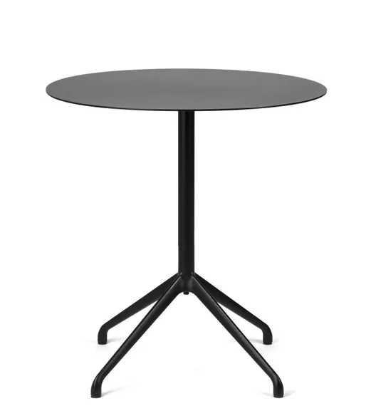 Обеденный стол Ontip Ø70 см, черный металл