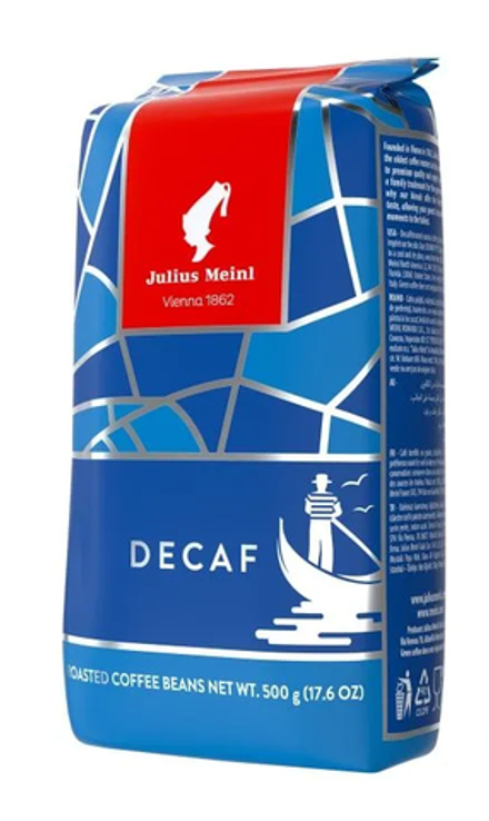 Кофе в зернах Julius Meinl Decaf без кофеина, 500 г (Юлиус Майнл)