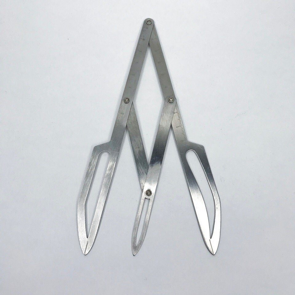 Линейка для бровей "Золотое сечение" (металлическая)