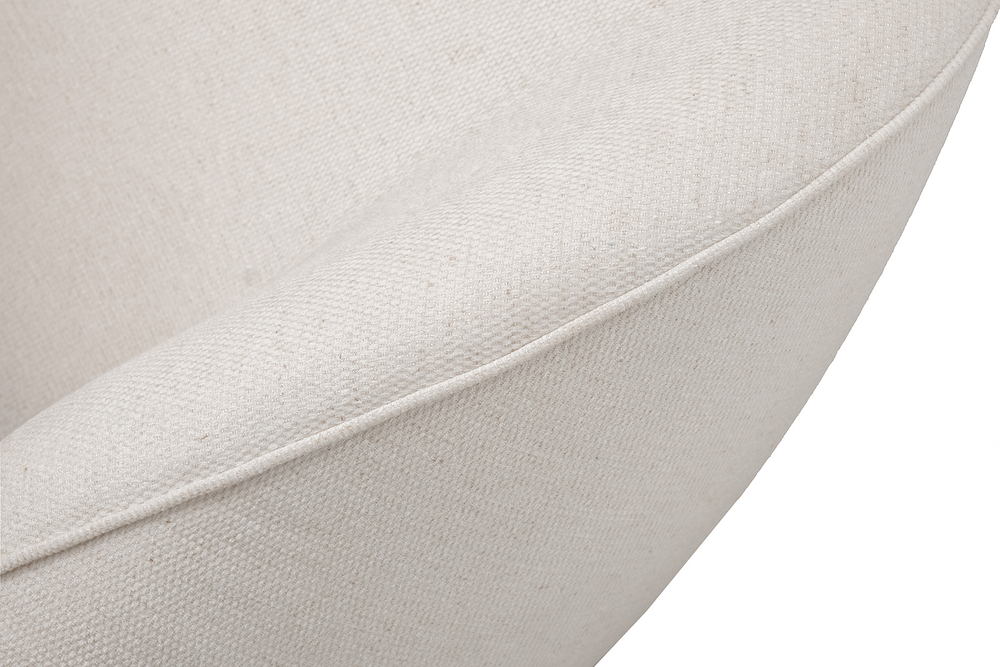 Кровать Garda Decor Палаццо (Palazzo) 180 без мех.шенилл экрю Natur-Ecru 215*240*90 см