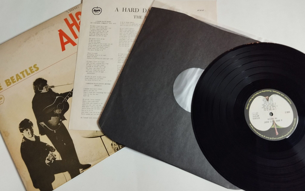 Винтажная виниловая пластинка LP The Beatles A Hard Days Night (Japan 1974) (No Obi)