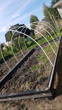 Каркас теплицы "Удачная" Оцинкованная Элитная 40*20мм шаг дуг 0.67м, Ширина 3м, высота 2,1м, длина 4м.