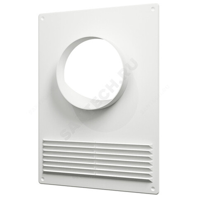 Площадка торцевая D100 180х250 с решеткой пластик Эра 100ПТПР